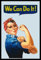 empireposter American Legends - We can do it - Bedruckter Spiegel mit Kunststoff Rahmen in Holzoptik, Kult-Spiegel - Grösse 20x30 cm