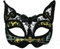 Bristol Novelty EM442 Leopard Transparente Stirnband Augenmaske, PET, Polyester, Acrylstein, Stahlblech, Schwarz, Einheitsgröße