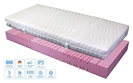 Prosanvita Kaltschaummatratze Madris KS 7-Zonen, Höhe 19cm H5, bewährte Qualität, Ökotex-Standard, hochelastischer Kaltschaum, Größe: 90x200
