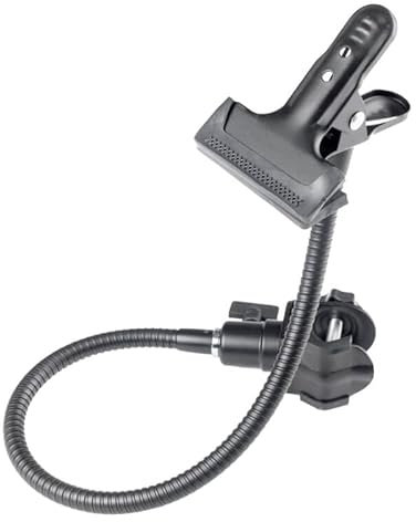 PIXAPRO 54cm Flexi Arm C Clamp with 5/8 and 1/4 Threads for Photography Lighting Studio Kit - Black