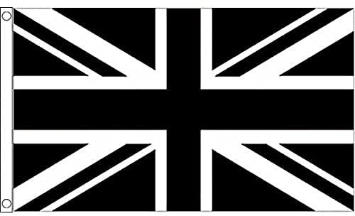 AZ FLAG - Flagge Vereinigte Königreich Schwarz - 90x60 cm - Union Jack Fahne 100% Polyester mit Messing-Ösen - 50g