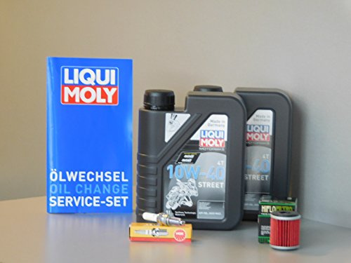 Motor Fun Sports Wartungs Set passend für Yamaha X-City X-Max 125 Öl Ölfilter Zündkerze Service Inspektion