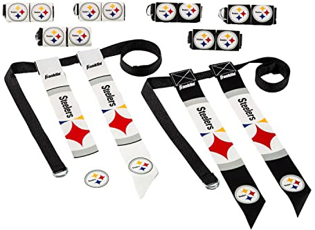 Franklin Sports NFL Team Flag- Football-Sets – Gürtel + Flaggen – Kinder + Erwachsene – passend für Taille bis zu 91,4 cm – NFL lizenziert