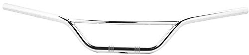 Gorgeri Universal Motorrad Modifikation Retro Lenker Drag Bar Ersatzteil 25mm/1in Fit für Silber + Lenker, Griffe & Hebel