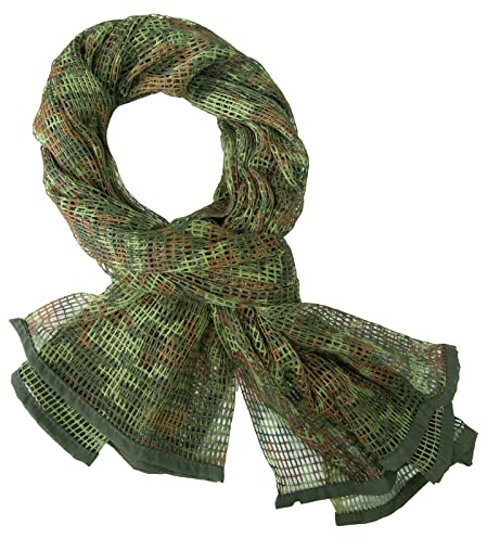 Tongcamo Netzschal Camo Schal für Sport Wargame Freizeit und andere Outdoor Aktivitäten Tarnnetz Schal Tarnschal Tarnung