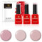 BLUESKY Gel Polish Set, Gel Nagellack Set, Gel-Nagellack für glänzende und schöne Nägel | langer Halt von bis zu 3 Wochen, 3 x 5ml (BLUESKY Set 3 x 5ml - ROSE)