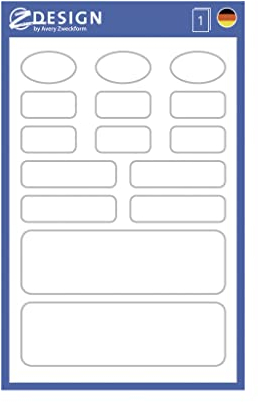 AVERY Zweckform 63026 Namensaufkleber für Kleidung 15 Stück (Textilaufkleber für Kinderkleidung, selbstklebend, permanent haftend, beschriftbare Namenssticker für Kindergarten, Schule)