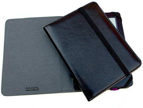 Custodia per eBook da 6 Pollici - eReader - Woxter, Tagus, BQ, Energy, SPC, Inves, Papyre, Wolder, Nolim - 6 Universale - Nero