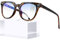 KANASTAL Blaulichtfilter Brille Ohne Sehstärke TR90 Anti Blaulicht Brille Herren und Damen Leopard Rahmen Blaufilter Brille Entspiegelt für PC/Handy/TV/Gaming UV 400 Schutz
