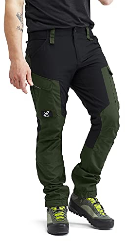 RevolutionRace Herren RVRC GP Pants, Hose zum Wandern und für viele Outdoor-Aktivitäten, Forest Green, S