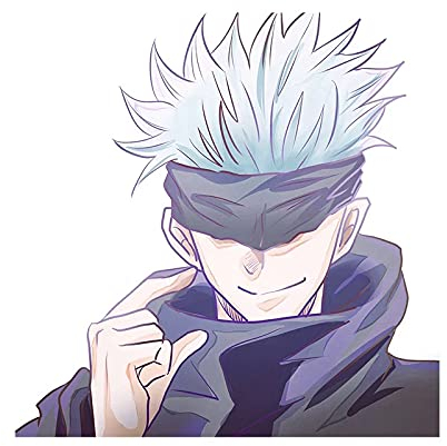 Lustige Jujutsu Kaisen Gojo Satoru Auto-Aufkleber – Vinyl, wasserdicht, Anime Sticker für Laptop, Fenster, Auto
