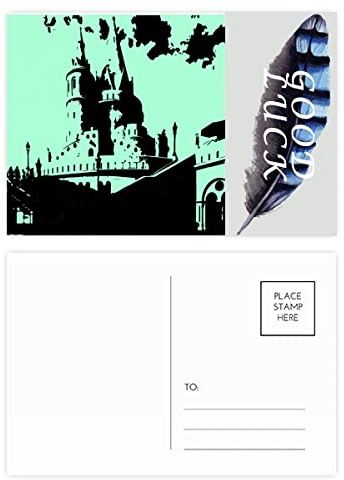 Postkarten-Set, Motiv: Ungarnische Burg, Buda Glückspfeder, 20 Stück