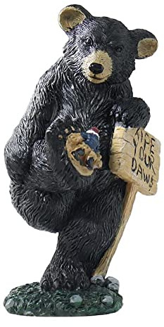 DIESZJ Bär Statue Harz Bär Gartenfiguren Garten Ornamente Outdoor Tiere Skulptur Zwerge Ornamente für Terrassen Rasen Haus oder Garten Dekoration