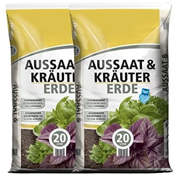 Aussaaterde torfreduziert 20 Liter (2 x 20 Liter) | Anzuchterde für Samen | optimale Versorgung durch perfekte Zusammensetzung | Pflanzerde für Blumen und Kräuter