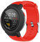 Yunseity Correa de Reloj de Liberación Rápida, Correas de Reloj de Silicona para Verge 3, Reemplazo de Correa de Reloj(Rojo)