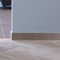 Porte Italiane, Zoccolino Battiscopa Passacavi in HDF, Resistente all'Acqua, Ideale per Pavimenti in Laminato, Ceramica e Resina, Prezzo/Quantità al Metro Lineare, Misura 12x90 mm, Palissandro Tortora