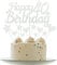 Personalised Happy 40th Birthday Cake Toppers Silver Cake Decorations for Men,Women,Him,Her 40th Birthday Cake Cupcake Topper, Glitter Cakes Decoration for 40 Birthday Anniversary Party Supplies