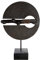 GILDE Skulptur Ethno auf Sockel antik schwarz/braun H: 48.50 cm B: 33.50 T: 12.5 37002, Höhe 48,5 cm