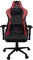 Konix Drakkar Silla Hel para Escritorio de PC de Gaming, inclinación a 150°, de Piel de Poliuretano Lisa, Negro y Rojo