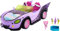 Monster High Coche de juguete, móvil Ghoul con accesorios para mascotas y refrigeradores, convertible morado con detalles de telaraña, HHK63