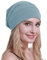 osvyo Baumwolle Chemo Hüte Soft Caps Krebs Kopfbedeckungen für Frauen Haarausfall versiegelt Verpackung HELL BLAU GRAU