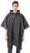 2 Stück Regenponcho, EVA Wiederverwendbarer Tragbarer Unisex-Regencape für Survive, Fahrrad, Wandern, Camping, Angeln, Konzert, Stadion, Festival (Schwarz)
