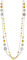FULU AUTUMN Damen Statement Kette Lange Perlenkette Silber Chain Zwei Strang Modeschmuck Halskette Geburtstagsgeschenk(Yellow)
