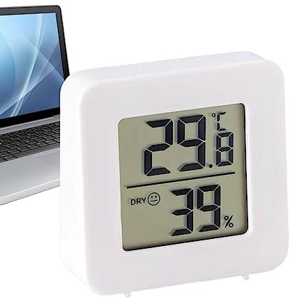 Dubbulon Monitoraggio della Temperatura e 'umidità Interna - termometro per Interni accurato e misuratore di umidità,Sensore di umidità Interna Indicatore di Comfort 'Aria per Serre,