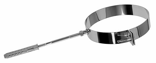 Edelstahl Ofenrohr Kaminrohr Abgaselemente: Rohr Bogen Ofenknie T-Stück Regenhaube Rauchrohr Schornstein Abgasrohr Rosette Kaminaufsatz gewählter Artikel (150mm, Montageschelle mit Dübel)