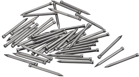 QUARKZMAN Clous de Finition 50Pcs 28mm 1-1/8 Pouce Outil Électrique en Acier Au Carbone Clou Sans Tête