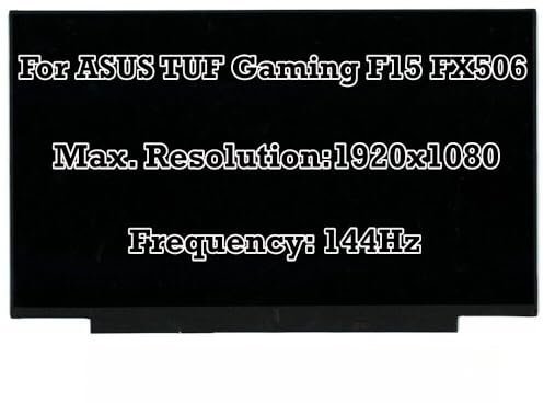 toplcdled 144Hz 15.6 for ASUS TUF Gaming F15 FX506H FX506L FX506LU FHD 1920x1080 IPS LCD LED Screen Panel Display