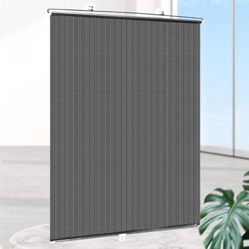 jiajulashou123 Cortina para Ventana con Ventosa Persiana Enrollable Telescópica Estor Enrollable Opaco Retráctiles Cortinas Opacas Cortinas Térmicas de Privacidad Sin Taladrar para Oficina (68x125cm)