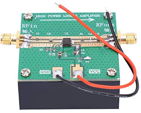 RF2126 RF Power Amplifier High Stability 1W Amplifier with Heatsink for Radio Communication 400‑2700MHz 2.4GHZ