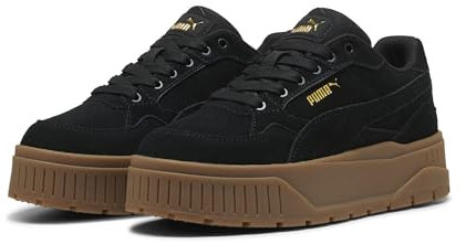 PUMA Damen Karmen II Idol Suede Sneakers 40 Black Gold ┃Basic Sneakers Damen