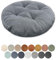 Lsjoaw Sitzkissen Rund 35cm Dicke 6cm 1 Stück Bodenkissen Rund Sitzpolster Stuhlauflage Sitzpolster Stuhlkissen Polster Auflage für Wohnzimmer Büro Konferenzraum Cordstoff （Hellgraublau）