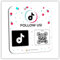 Plaque QR pour TikTok-Obtenez plus d'avis, d'abonnés et augmentez votre présence – Support d'examen – Panneau d'examen de code QR – Ahésif au dos (1 plaque TikTok-QR-Plate)
