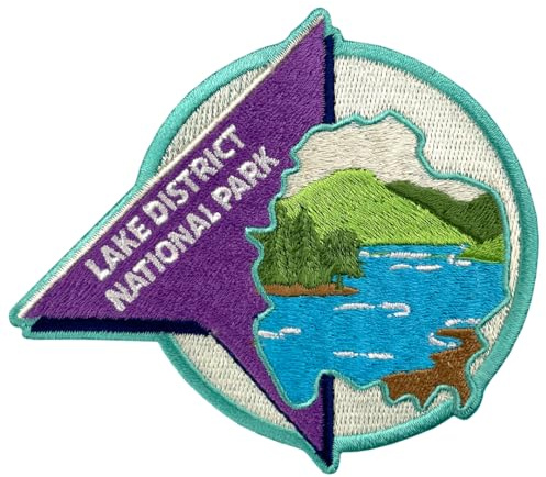 Pawprint Family Lake District Aufnäher zum Aufnähen, offizielles Lizenzprodukt von National Parks