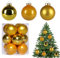 Anstore 12 Stück Weihnachtskugeln, Gold Weihnachtskugeln aus Glas, Christbaumkugeln ∅ 8cm, Christbaumschmuck Matt, Glänzend, Glitzernd, Weihnachtsdeko für Feiertage und Partydekoration