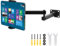 NZZVNZ Tablet Wall Mount Holder, Adjustable Arm Tablet Wall Holder 360°Rotatable Aluminium Alloy Wall Mounted Tablet Holder Long Arm Tablet Wall Mount for 4-13 Tablets and Phones