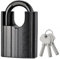 Cadenas robuste avec 3 clés pour entrepôt, conteneur, garage, volet, portail d'abri de jardin, cadenas de casier (40 mm)