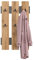 KUBUTKU Wandgarderobe Garderobenpaneel mit 6 Haken für Flur 100x60 cm (Grafit/Eiche Wotan)