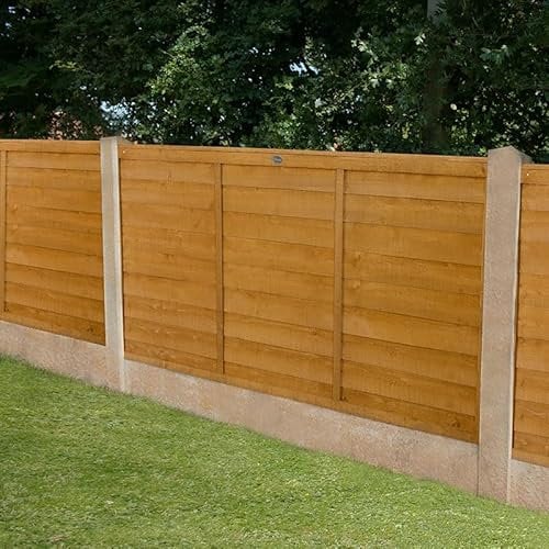 Forest Garden 6' x 4', Straight Cut Overlap Fence Panel (1.83m x 01.22) (6x4)