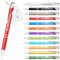 Kugelschreiber mit Gravur | personalisierter Stift mit Wunschtext | blaue Mine | Werbegeschenk & Werbeartikel | personalisierte Kulis für Hochzeit, Büro & Schule (Rot, 1 Stück)
