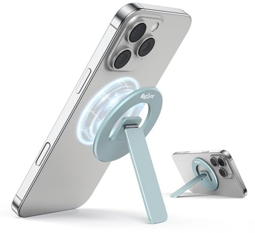 MagSync Magnetisch Phone Kickstand, Ultra-Thin Phone Holder für Magsafe, Einstellbarer Winkel für Telefon, blau