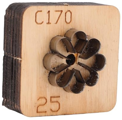 Pssopp Fleur Matrice De Découpe En Cuir, 25mm Carte De Fabrication Fournitures Gaufrage Modèle Poinçonnage Moule pour Scrapbooking Artisanat