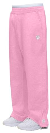 Jogginghose Herren Baggy Sweatpants Breite Baumwolle Sporthose Lang Trainingshose Elastische Taille mit Taschen und Kodelzug Herbst Winter Warme Bequem Männer Sweathose Laufen Joggen Freizeithose