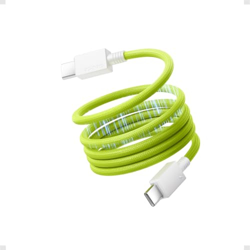 sharge 240W Cavo USB-C magnetico, Ricarica Rapida PD 3.2 per MacBook (1.0m) | Cavo USB-C Intrecciato con Design Magnetico, Trasferimento Dati 480Mbps per MacBook Air/Pro, iPhone 17/16/15 e iPad