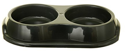 Whitefurze Double Pet Bowl, Assorted Colours, 27 cm