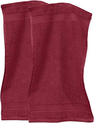 Erwin Müller Gästetuch Friedrichshafen 2er- Pack, 100% Baumwolle Bordeaux Größe 30x50 cm - Premium-Qualität, unvergleichlich saugfähig, hautsympatisch, formstabil (weitere Farben)
