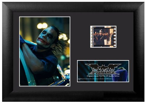 FILMCELLS The Dark Knight (The Joker) 7” x 5” MiniCell Desktop Presentation – Featuring 35mm Film Clip with Easel Stand - DC Comics Movie Collectible USFC5796
